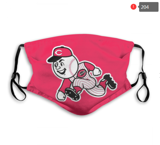 MLB Cincinnati Reds #2 Dust mask with filter->nfl dust mask->Sports Accessory